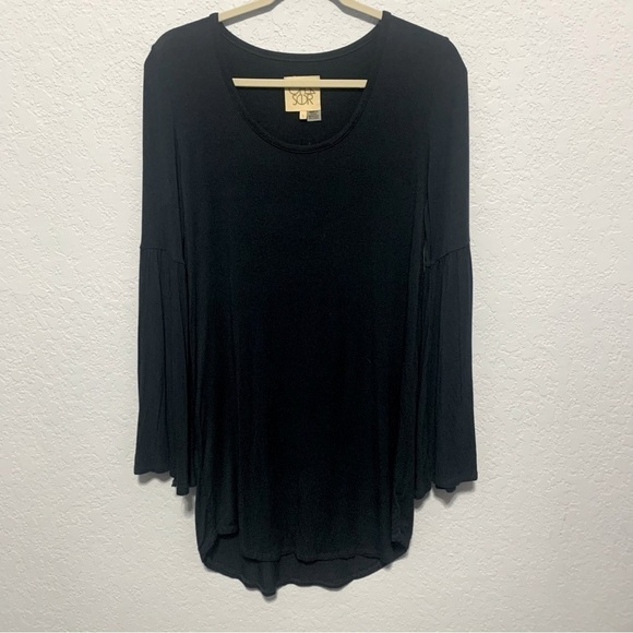 Chaser Long Sleeve Navy Mini Dress - Picture 1 of 7